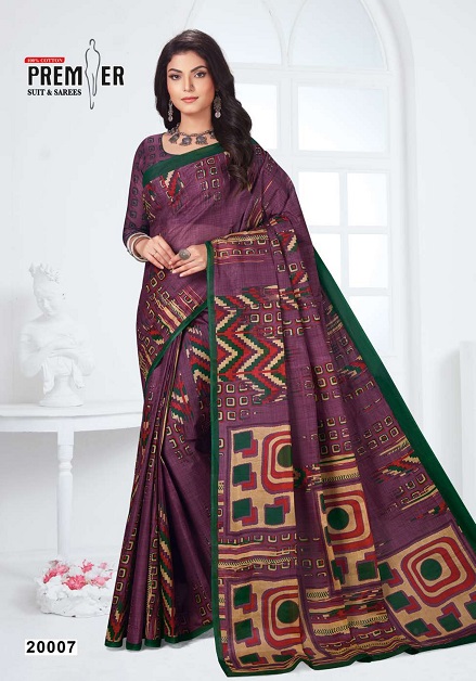 Premier Sun City Vol 20 Pure Cotton  Printed Designer Sarees